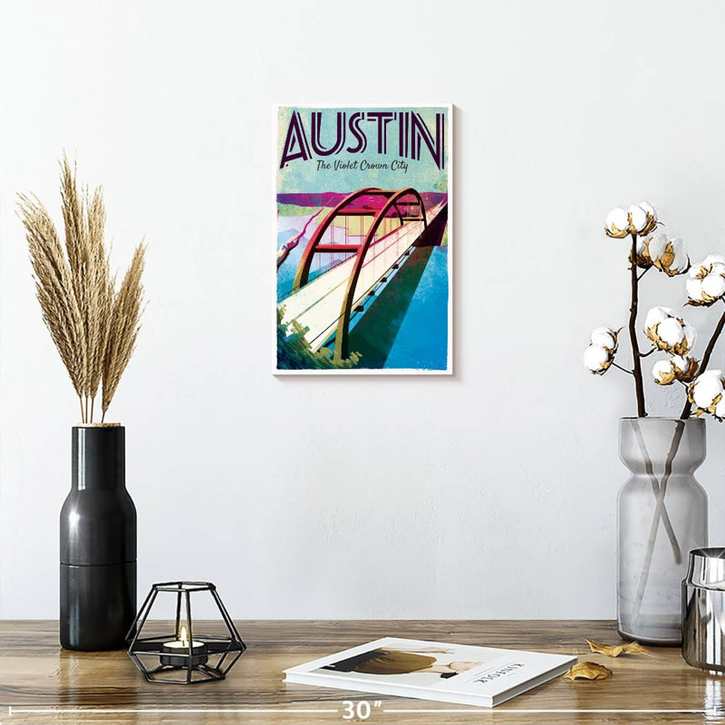 Austin Poster, 12" H x 8" W