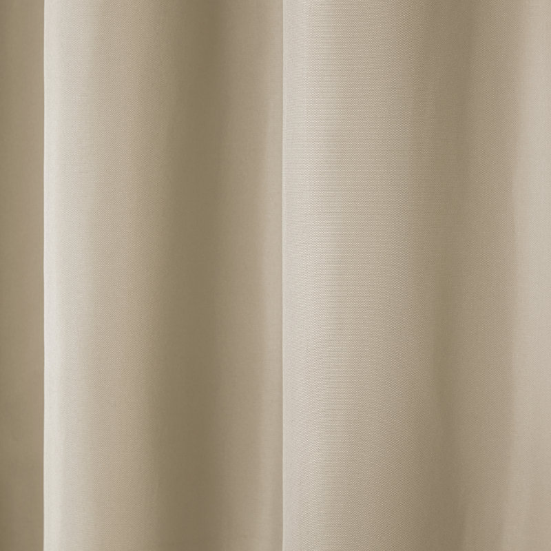 Ensemble de 2 rideaux à œillets TANTES ET CAMPAGNES Cabana pour intérieur et extérieur, Taupe, L 54 po x L 108 po