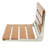 Wall-Mounted Foldable Wood Shower Bench Seat