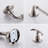 Bathroom Hardware Set Brushed Nickel 4-Pieces Bathroom Towel Rack 24 Inches Adjustable Bathroom Accessories Set-117306472