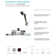 RV/Motorhome Two Handle Non-Metallic Shower Diverter with Matching Hand Held Shower Set