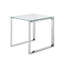 Duprey Glass Top Sled End Table