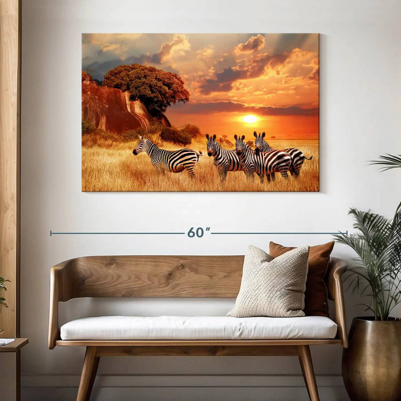 Zèbres Brampt Savanna, H 32 po x l 48 po