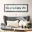 «Family and Home Typographie This Is Our Happy Place Typographie», reproduction sur toile-92517738