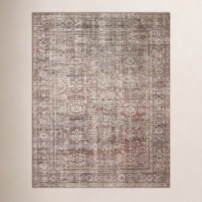 Amber Lewis x Loloi Georgie Bordeaux / Antique Area Rug