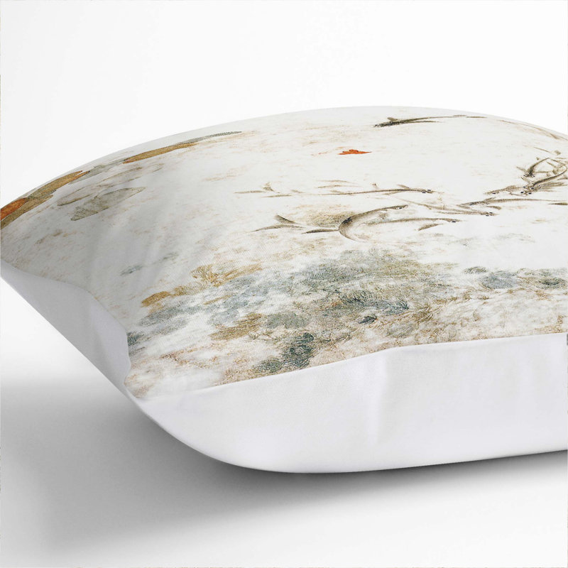 Square Throw Cushion, White, 40cm H x 40cm W x 15cm D