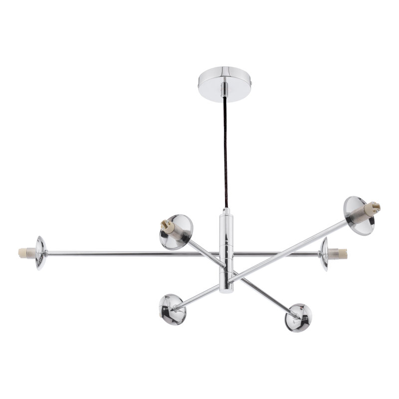 6 - Light Pendant, Polished Chrome