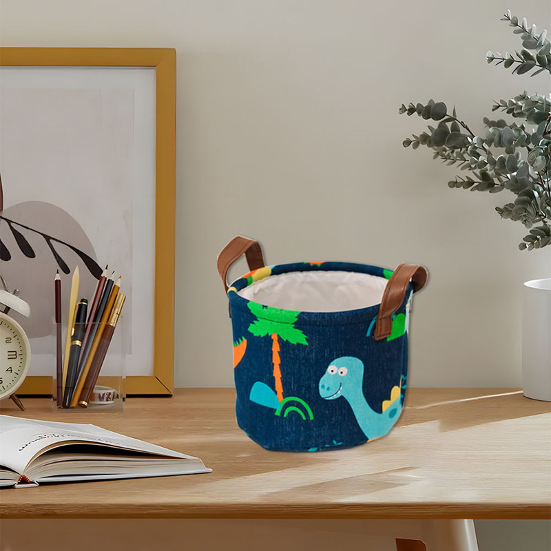 Panier à linge en tissu avec poignées