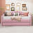 Twin Size Tufted Upholstered Daybed with Trundle-129620542
