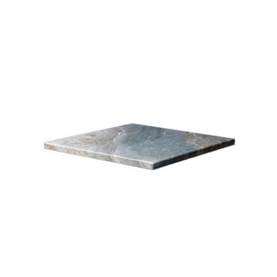 Plateau de table d'extérieur en bois thermolaqué