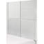 Grand lit contemporain, tête de lit à panneaux géométriques, finition blanche, panneaux avant texturés, conception de chambre à coucher en bois, cadre de lit,-1237997117
