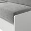 Lit escamotable convertible Queen avec banquette de rangement, siège rembourré et 4 oreillers