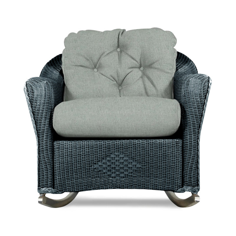 Reflections Outdoor Rocker Chair, Flagship Lapis Sunbrella®, Denim Blue