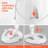 1875W Tabletop Ionic Hooded Hair Dryer with Storage Space-2005443046