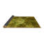 Tapis géométrique doré-629840950