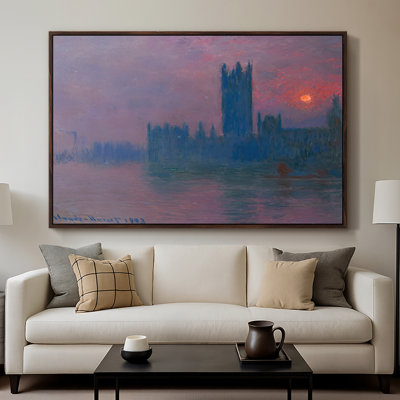 The Houses of Parliament, Sunset, 1903-Claude Monet-Framed Gallery Wrapped Canvas