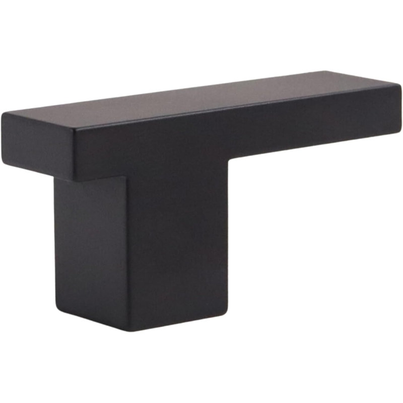 2" Length Bar Knob, Charcoal (Black)