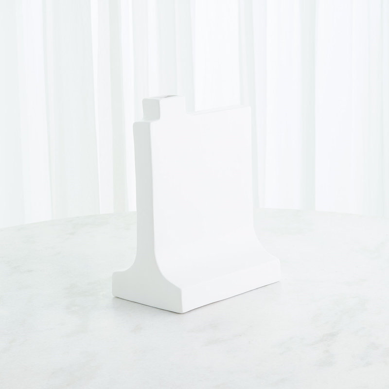 Icon Vase-Matte White-Med