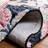 Delman Hand Tufted Wool/Cotton Floral Rug in Red/Charcoal-298101375