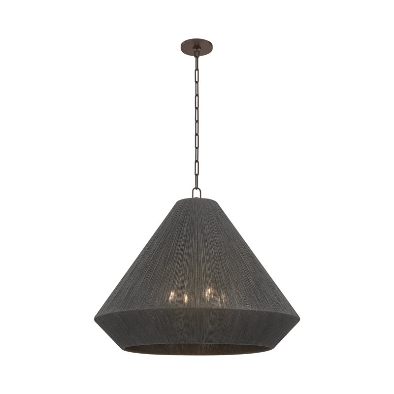 Keats Pendant, 31.5" H x 40" W x 40" D, Bronze, 5 Lights
