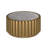Table basse en marbre avec base en acier inoxydable doré