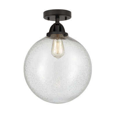 Alphonsa Glass Semi Flush Mount