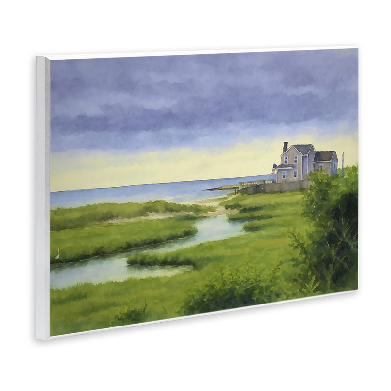 Plaque murale Marshside Serenity on Cape, design par Grotto Studios, 10" H x 15" W