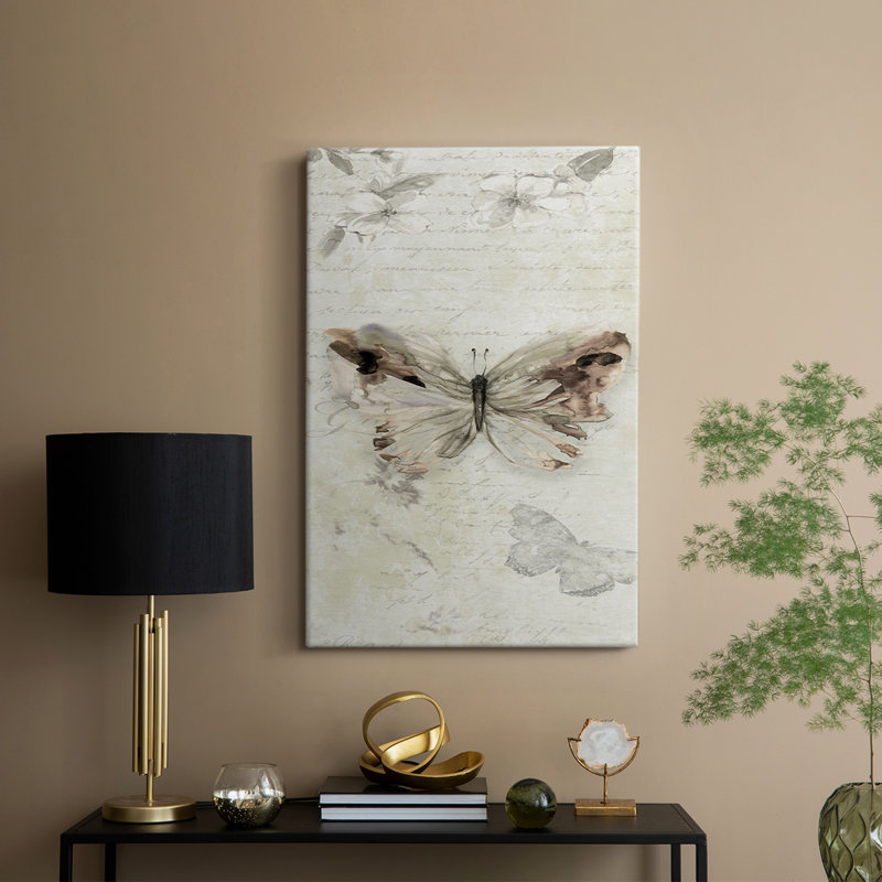 La Chanson du Papillon II - Cavas enveloppés de galerie, H 36 po x l 24 po