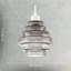Tiered Stepped Design Smoked Ribbed Glass Pendant Ceiling Light Shade By 