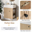 Rangement mural simple moderne 21,6 po avec lavabo en céramique, rangement à droite pour les petites salles de bain