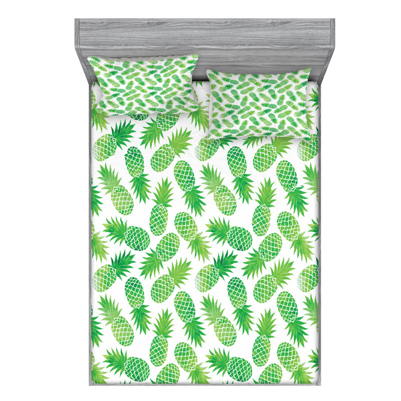Microfiber Sheet Set, Queen Sheet Set with Fitted Sheet