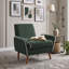 Chaise d'appoint moderne rembourrée avec pieds et accoudoirs en bois d'hévéa-1966070477