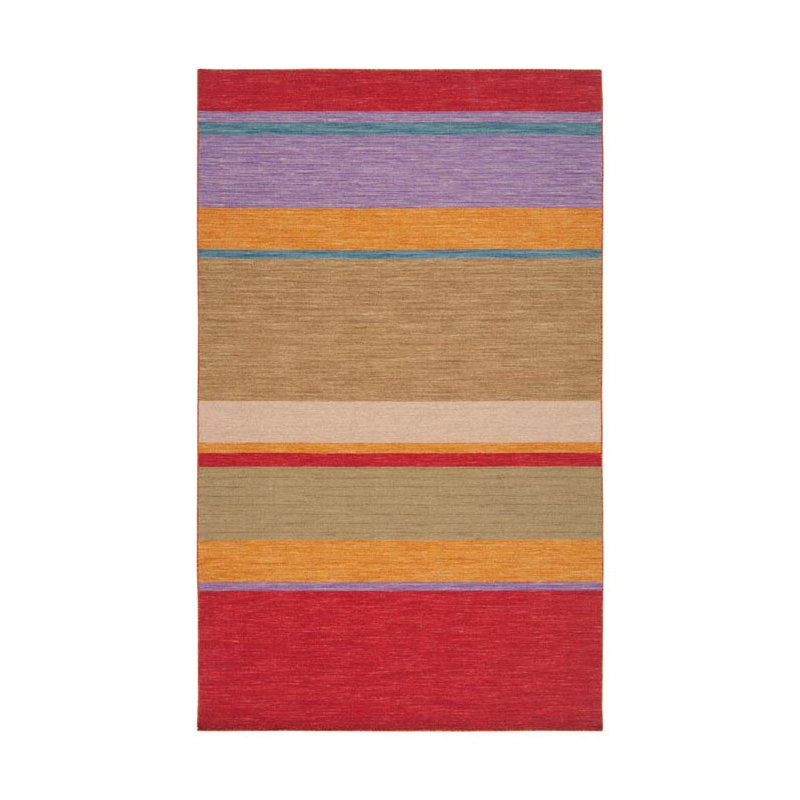 Clanton Flatweave Wool Striped Indoor Rug, Rectangle 2' x 3'