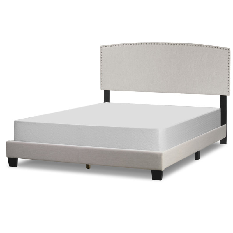 Dejuna Upholstered Standard Bed, Beige