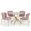 Gerson 4 -Person Glass Dining Set-70346565