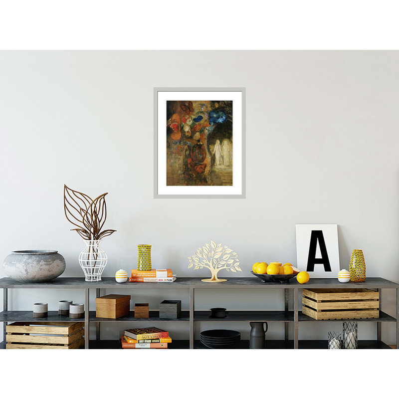 Apparition by Odilon Redon -Framed Giclee Print, 28.4" H x 23.5" W