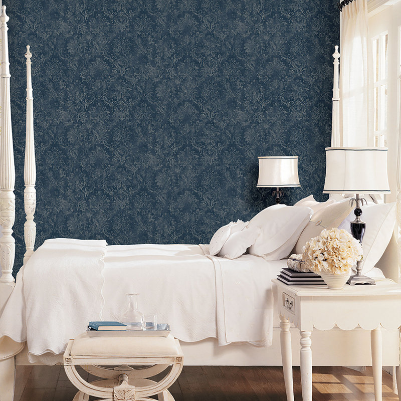 Positano 10m x 52.8cm Matte Wallpaper Roll, Navy/Beige