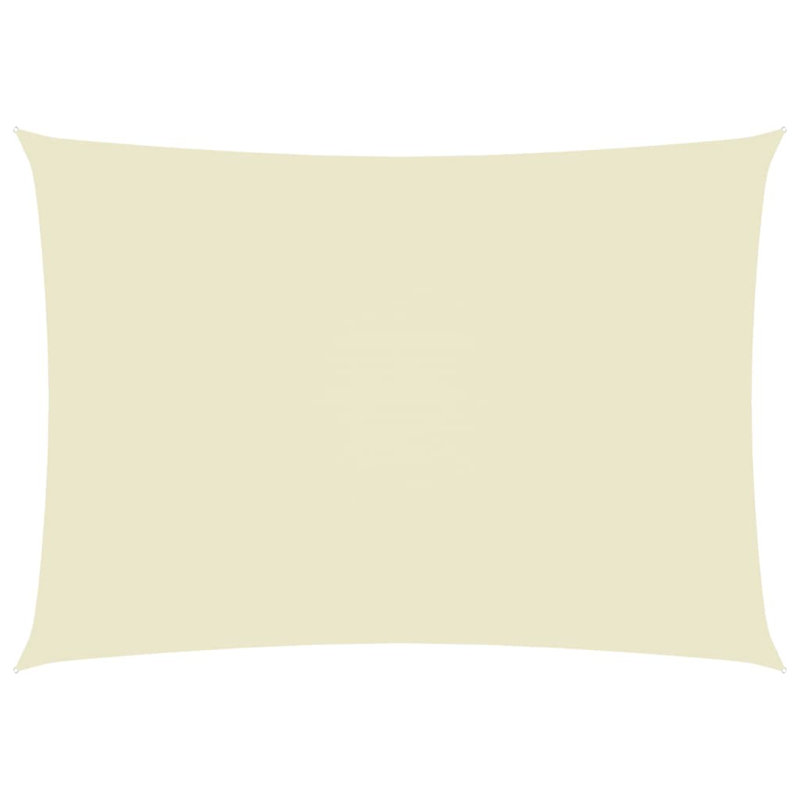 Protivin Rectangular Shade Sail, Cream, 4m x 6m
