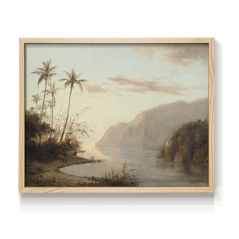 Paysages rétro-Cccix - reproduction encadrée, H 8 po x l 10 po, Naturel