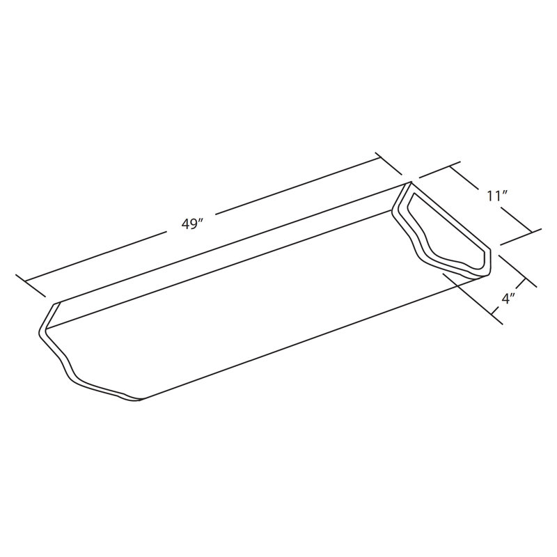 Lumière enveloppante 1 pi x 4 pi