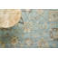 Heirloom Floral Hand-Knotted Wool Light Blue/Gold Area Rug-40095791