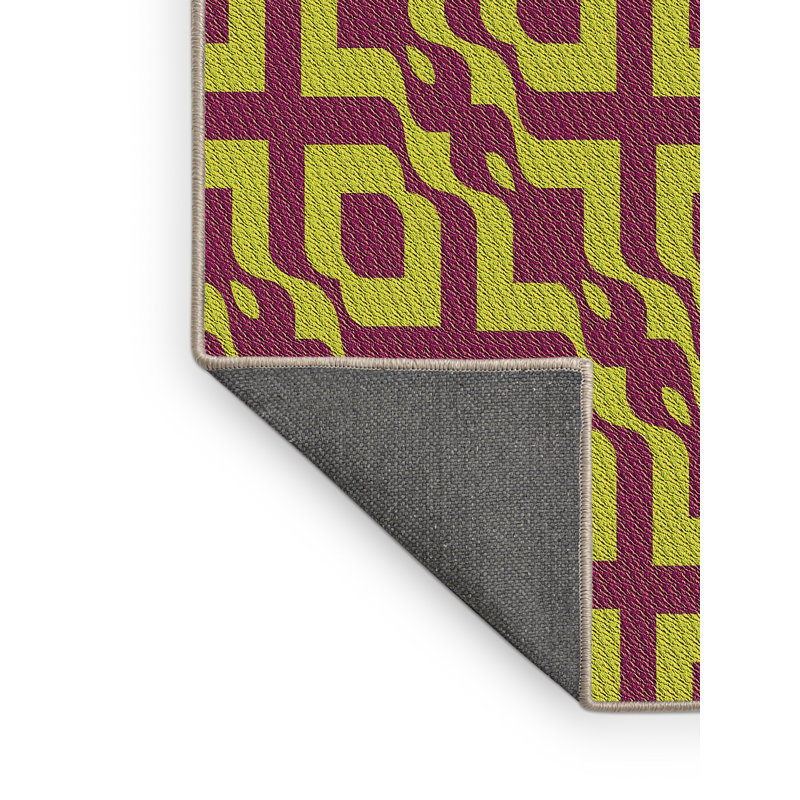 Performance Wool Geometric Indoor Rug, Rectangle 6' x 9'