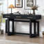 Console élégante très longue avec 3 tiroirs, canapé d'entrée moderne pour le couloir du couloir du salon-328077084