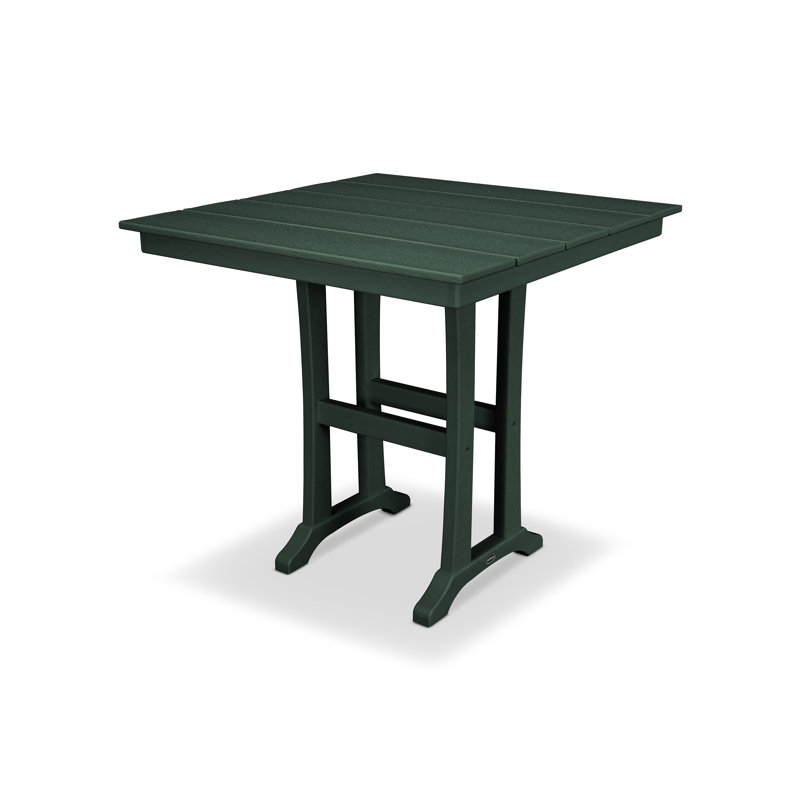 Table de salle à manger à tréteaux Farmhouse, Vert