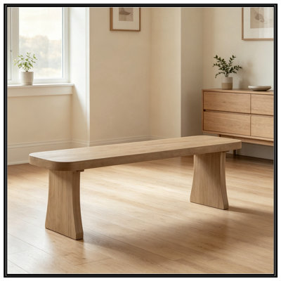 Banc en bois avec pieds robustes
