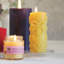 Bougie non parfumée à la cire d'abeille
