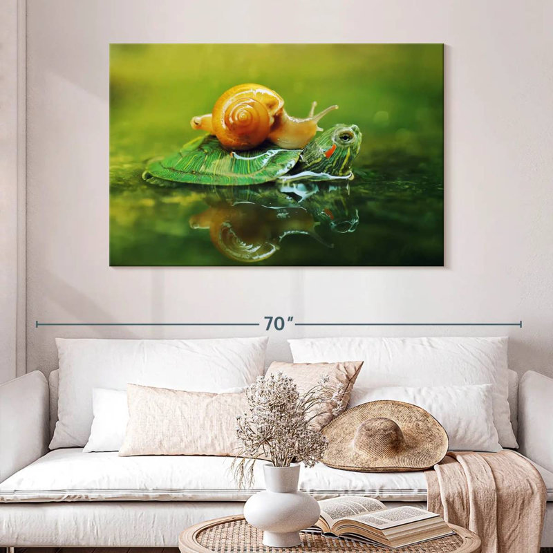 Brampt Snail On Turtle, 32" H x 48" W