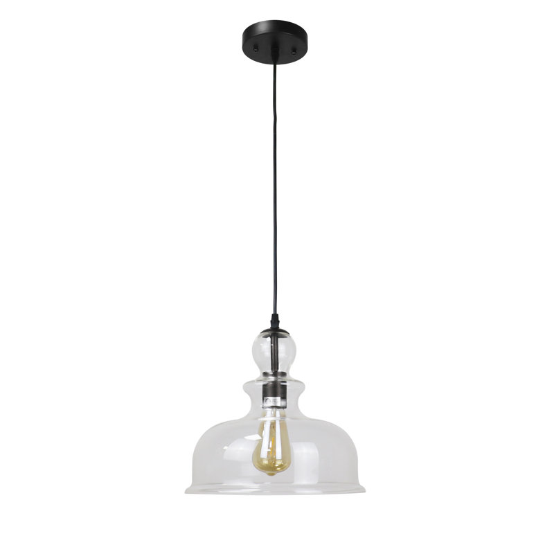 1 - Light Matt Black Single Pendant