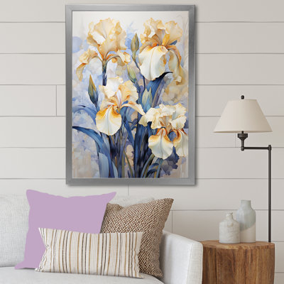 " Golden Blue Irises Melodies III "
