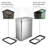 13 Gal. Stainless Steel Rectangular Motion Sensor Trash Can for Kitchen and Office, Silver-127278476